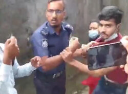 বরগুনায় সিফাতের মুক্তির দাবিতে মানববন্ধন, পুলিশের লাঠিচার্জ, আহত- ১০